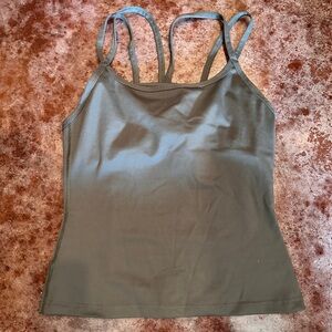 Pilates tank top, forest green